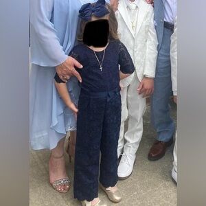 Janie and Jack navy jumpsuit
